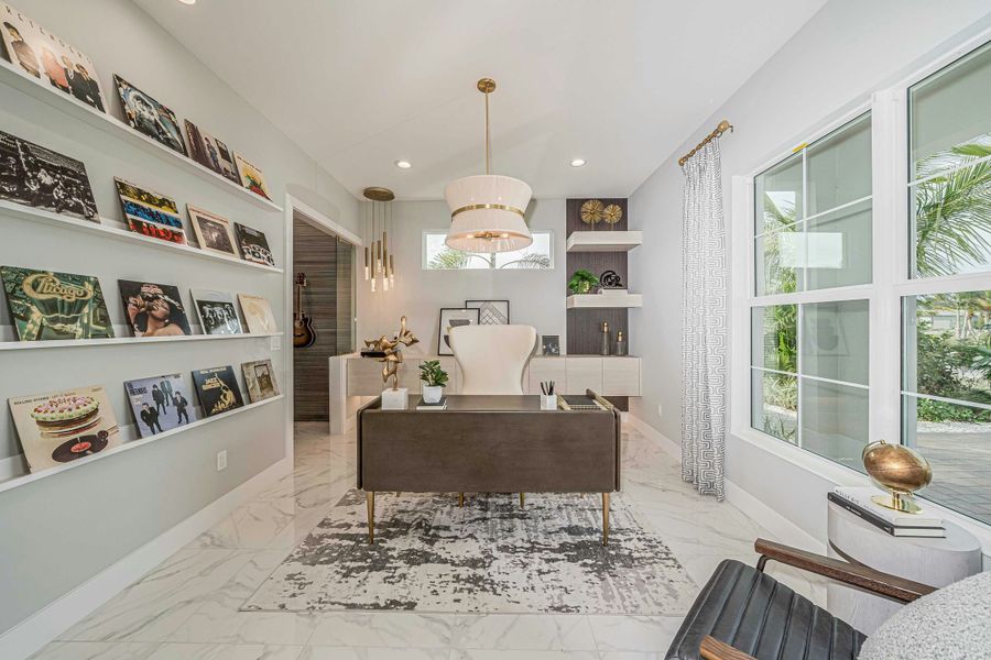 2D floor plan layout for the Sand Dollar Grande by GHO Homes in The Strand, Indian River Shores, FL (Image 64).