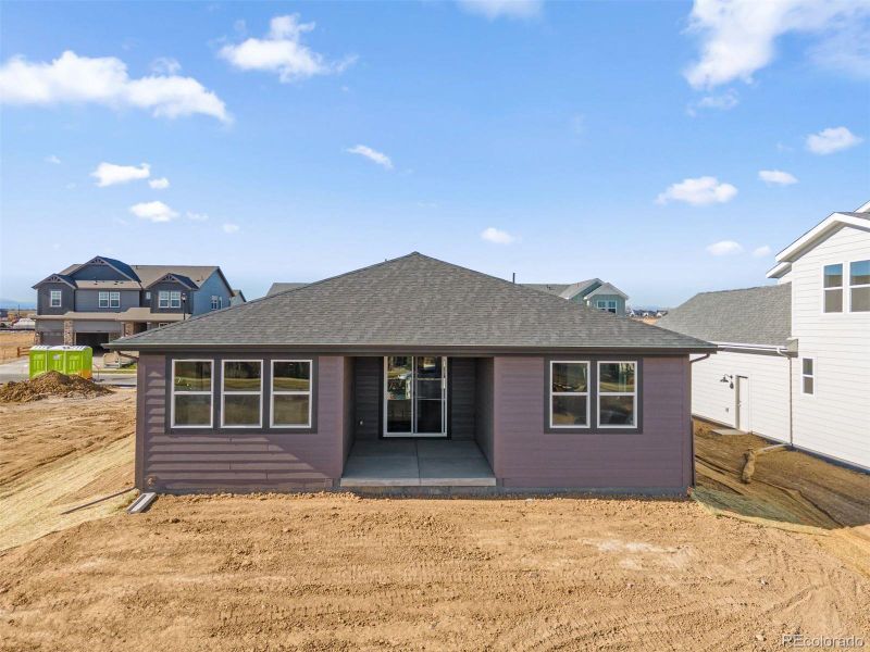Exterior details and patio area of a home in The Legacy Collection at Talon Pointe, Thornton (Image 3).