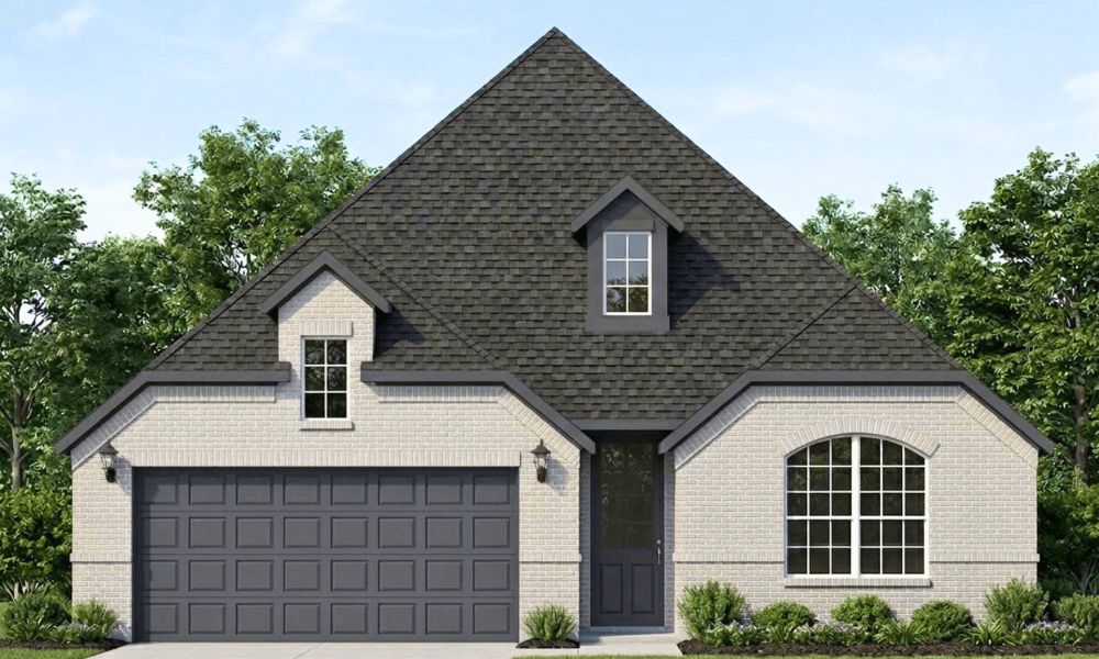 Representative exterior photo of a completed home built from the Addison II by Taft Homes in Mercer Meadows, Royse City, TX (Image 2). Representative exterior photo of a completed home built from the Addison II by Taft Homes in Mercer Meadows, Royse City, TX (Image 2).