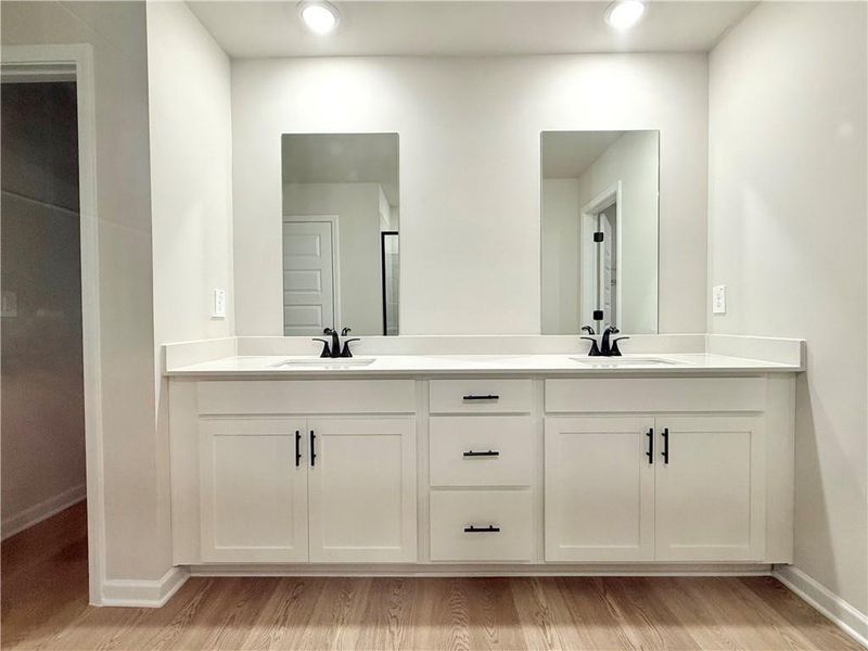 Furnished interior view inside a new home in Vines at Mill Creek - Estate Series, Braselton (Image 8).