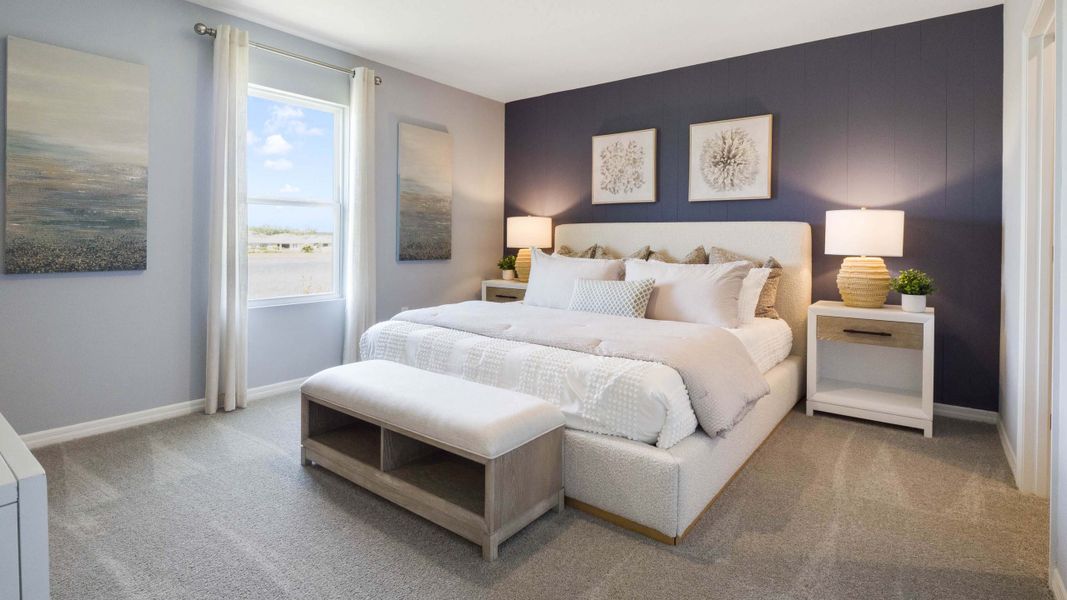 Furnished interior view inside a new home in Rivers Edge, Edgewater (Image 8).