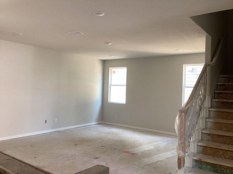 In-progress construction of a new home in The Cottages at Lariat, Liberty Hill, TX (Image 22).