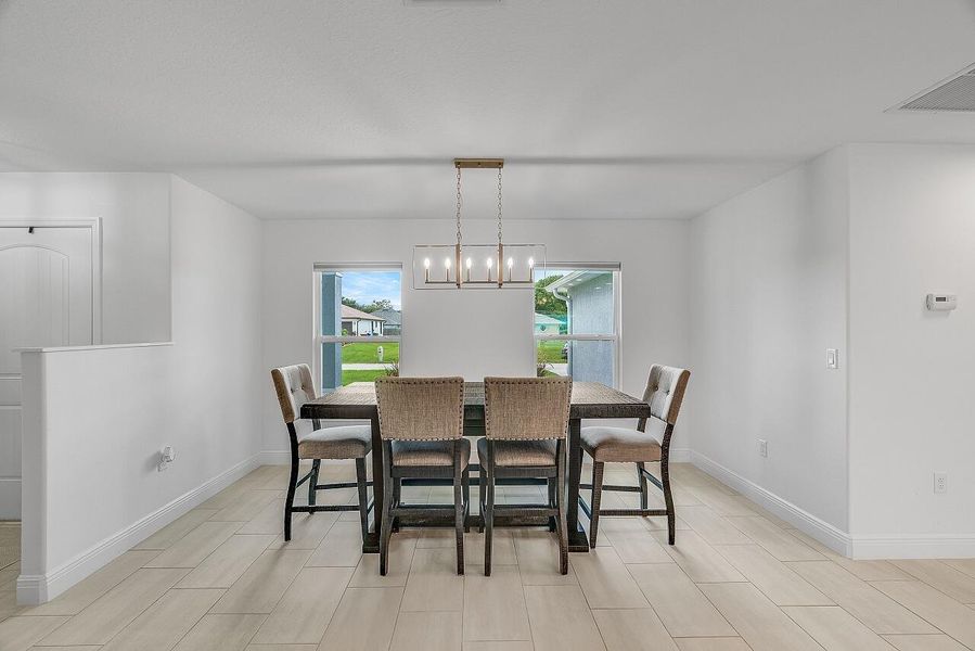 Furnished interior view inside a new home in , Vero Beach (Image 24). Furnished interior view inside a new home in , Vero Beach (Image 24).