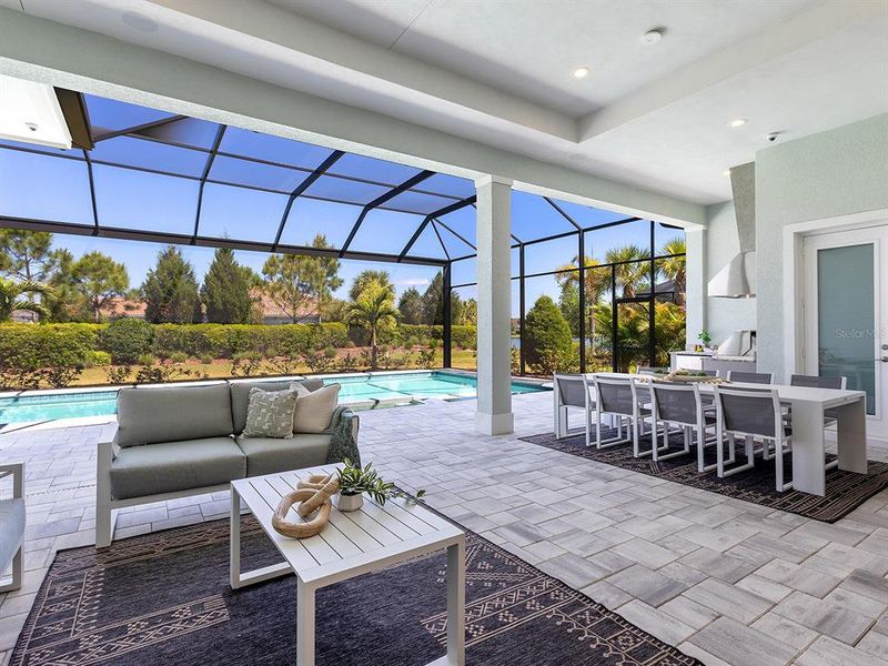 Exterior details and patio area of a home in , Lakewood Ranch (Image 31).