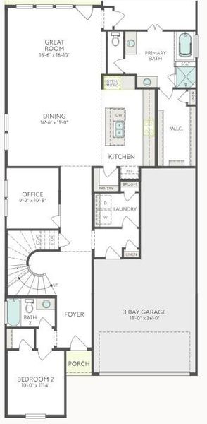 2D floor plan layout of this home in Pecan Ridge, Fulshear, TX (Image 2). 2D floor plan layout of this home in Pecan Ridge, Fulshear, TX (Image 2).