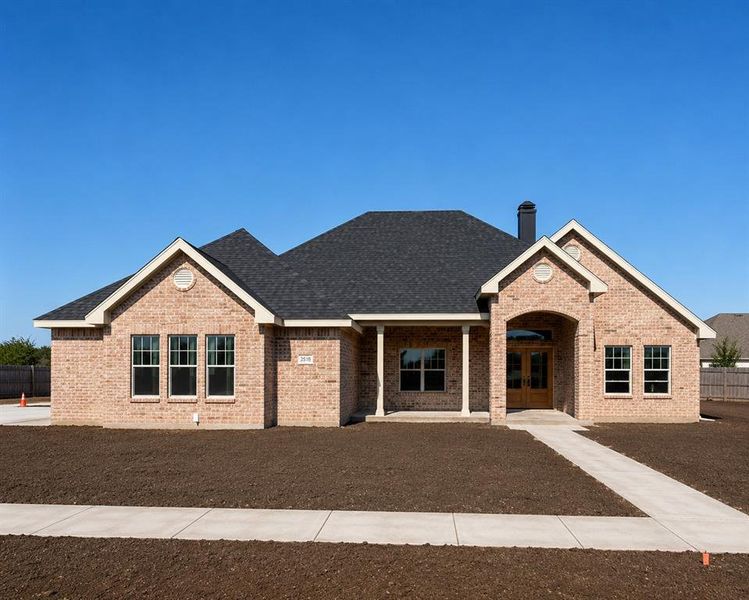 Front exterior of a new home in , Abilene, TX, highlighting curb appeal (Image 9).
