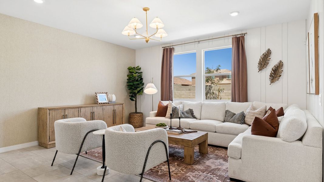 Furnished interior view inside a new home in Rio Rancho Estates, Wittmann (Image 9).