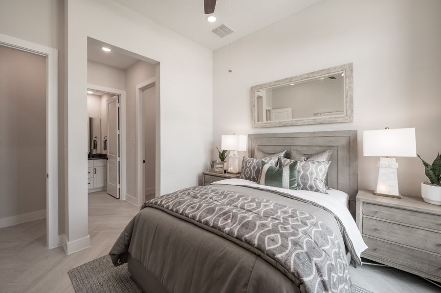 Representative furnished interior of a home built from the Carignan by Tri Pointe Homes in Dunham Pointe, Cypress (Image 35).