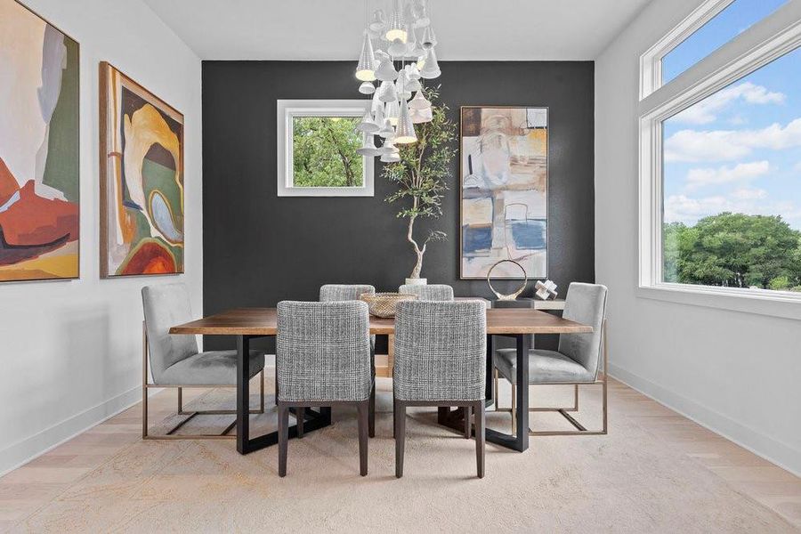 Furnished interior view inside a new home in Sunridge, Austin (Image 34).