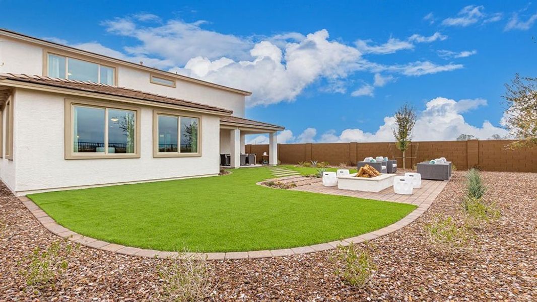 Representative exterior details of a home built from the Redwood by Taylor Morrison in Paradisi Encore Collection, Surprise (Image 30).