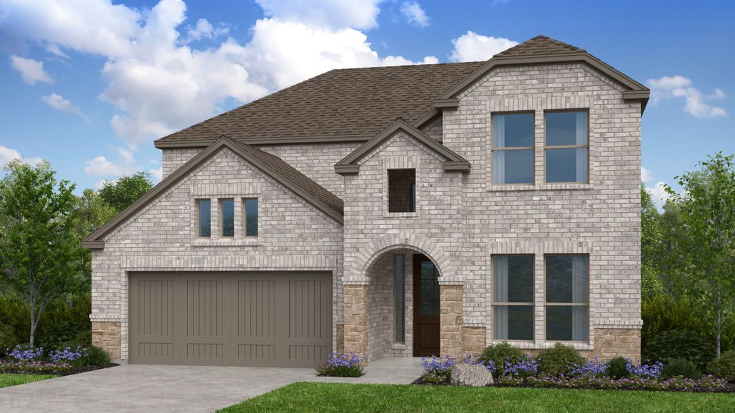 Representative exterior photo of a completed home built from the Citron by Taylor Morrison in The Ranch at Uptown Celina 55s, Celina, TX (Image 20). Representative exterior photo of a completed home built from the Citron by Taylor Morrison in The Ranch at Uptown Celina 55s, Celina, TX (Image 20).