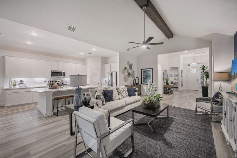 Furnished interior view inside a new home in Stillwater Ranch, Buda (Image 9).