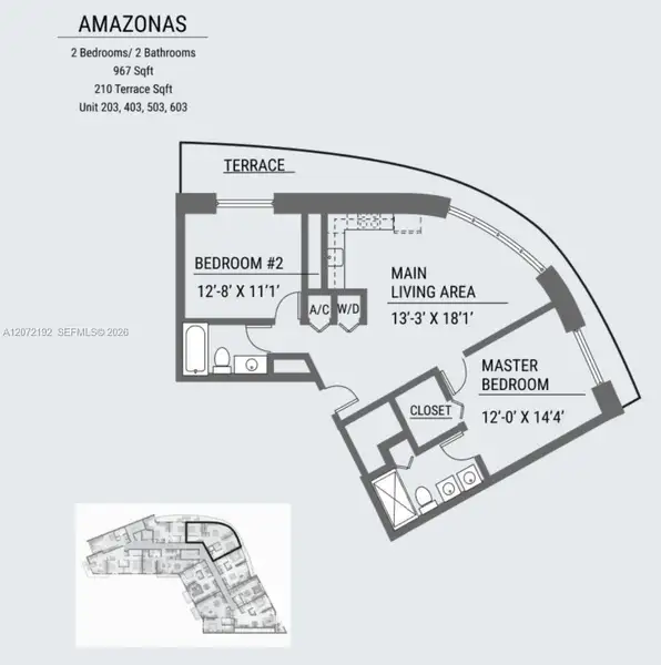 2D floor plan layout of this home in , Miami, FL (Image 4). 2D floor plan layout of this home in , Miami, FL (Image 4).