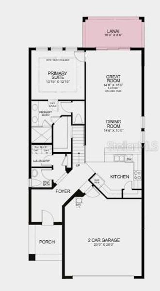 Additional Highlights Include: Fifth bedroom in place of loft, 8' interior doors, all appliances included, and covered lanai.