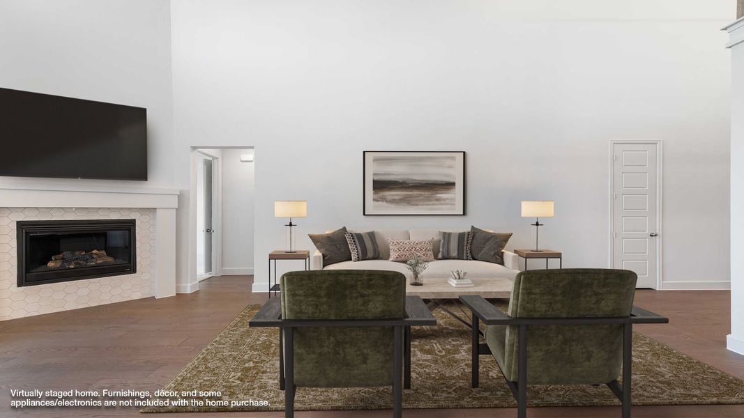 Furnished interior view inside a new home in Mosaic 50', Celina (Image 7). Furnished interior view inside a new home in Mosaic 50', Celina (Image 7).