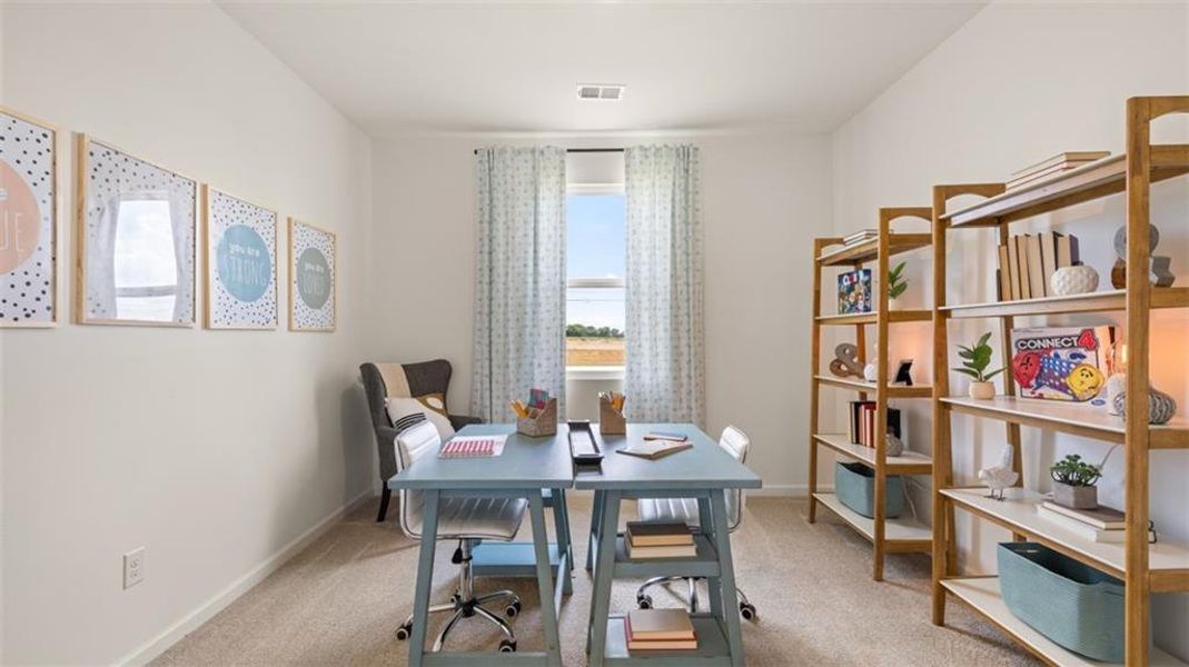 Furnished interior view inside a new home in The Preserve at Agricultural Village, Perry (Image 44).