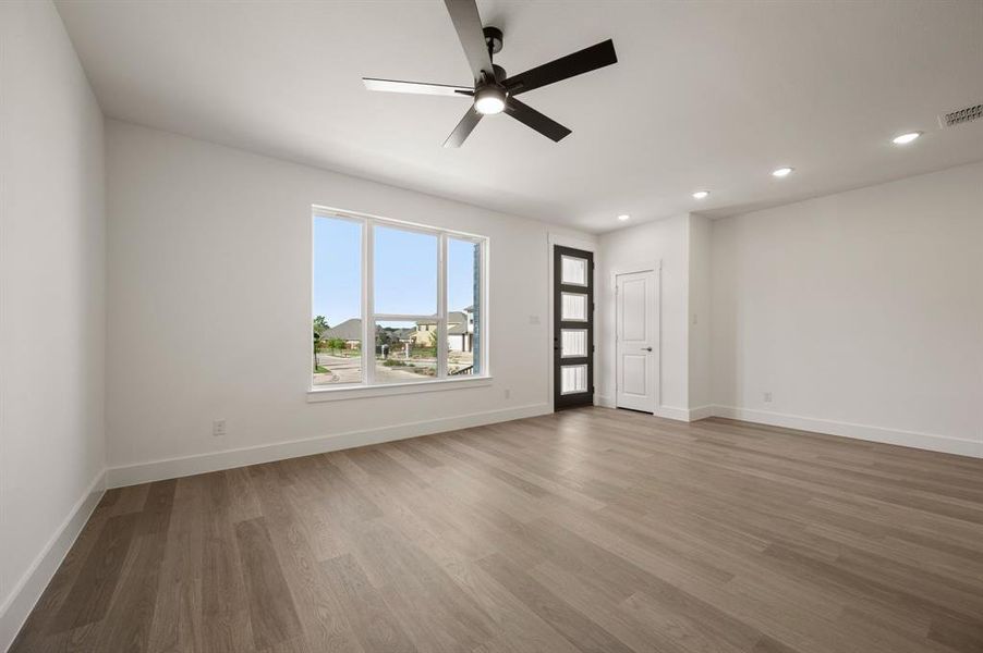 Your spacious, light filled family room is the perfect place to host friends and family!