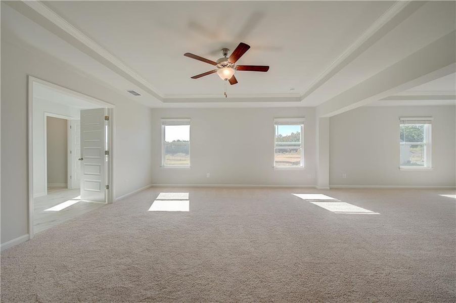 Spacious, unfurnished interior of a new home in Grandview at Millers Mill, Stockbridge (Image 27). Spacious, unfurnished interior of a new home in Grandview at Millers Mill, Stockbridge (Image 27).