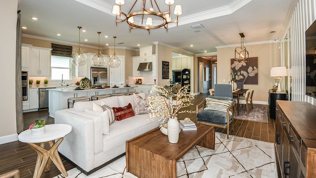 Representative furnished interior of a home built from the Lazio by Taylor Morrison in Westview Community Group Page, Kissimmee (Image 13). Representative furnished interior of a home built from the Lazio by Taylor Morrison in Westview Community Group Page, Kissimmee (Image 13).