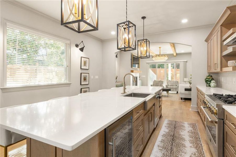 Furnished interior view inside a new home in , Atlanta (Image 5).