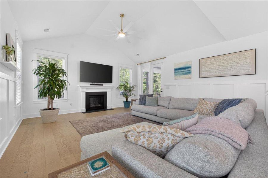 Furnished interior view inside a new home in Tidewater at Lakes of Cane Bay, Summerville (Image 31).
