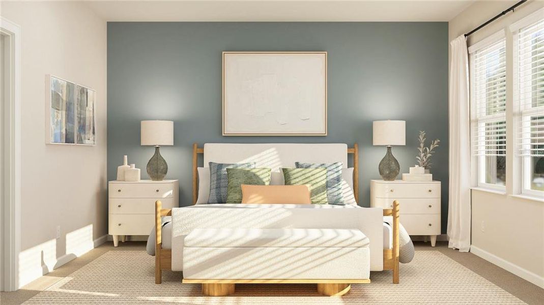Furnished interior view inside a new home in The Glades at Crossprairie, St. Cloud (Image 13).