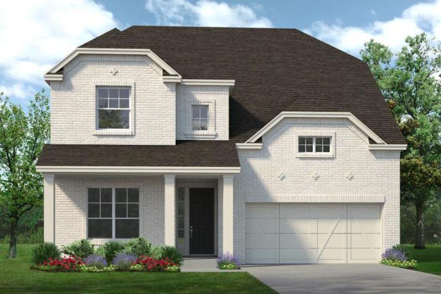 Representative exterior photo of a completed home built from the Silverstone by Sandlin Homes in Lakesong, Midlothian, TX (Image 7).