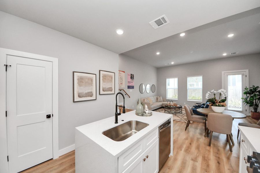 Furnished interior view inside a new home in , Houston (Image 7).