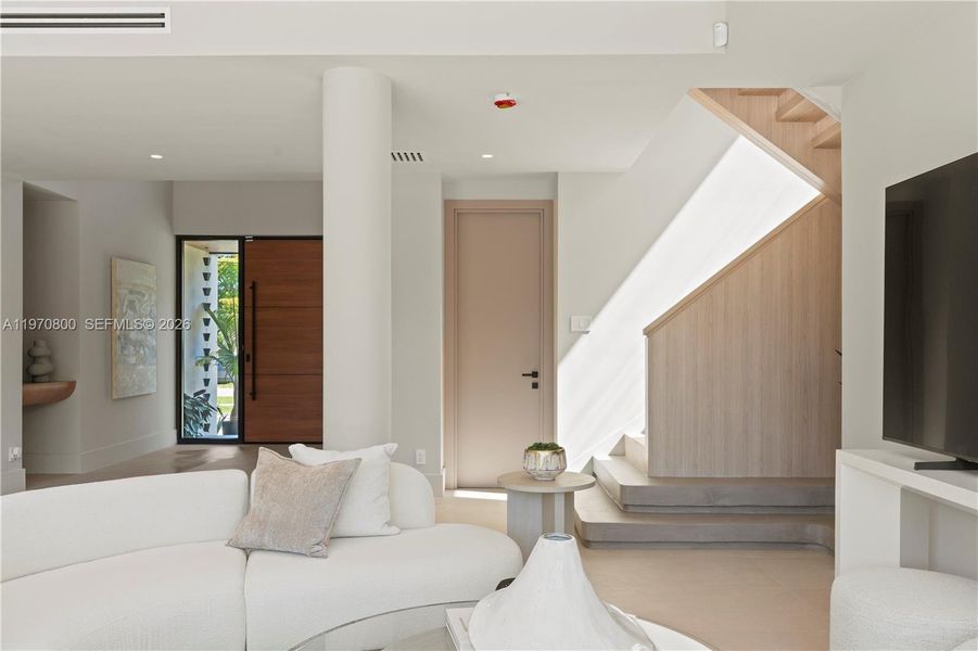 Furnished interior view inside a new home in , Miami (Image 11).