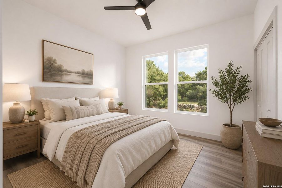 Furnished interior view inside a new home in , Fischer (Image 18). Furnished interior view inside a new home in , Fischer (Image 18).