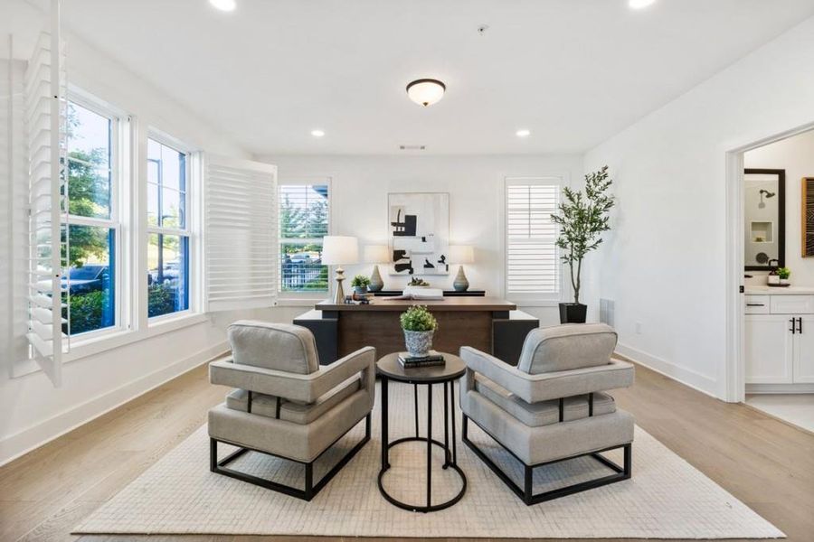Furnished interior view inside a new home in , Alpharetta (Image 32).