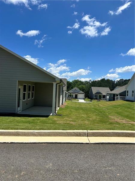 Exterior details and patio area of a home in Villages at Cedar Hill, Dallas (Image 3). Exterior details and patio area of a home in Villages at Cedar Hill, Dallas (Image 3).
