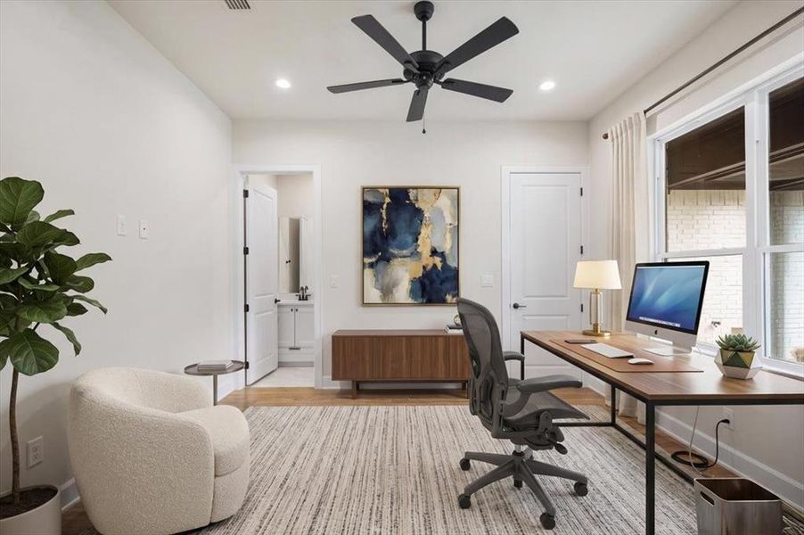 Furnished interior view inside a new home in , Mineola (Image 7).