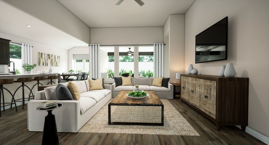 Representative furnished interior of a home built from the Mila by Tri Pointe Homes in Bridgewater, Midlothian (Image 3).