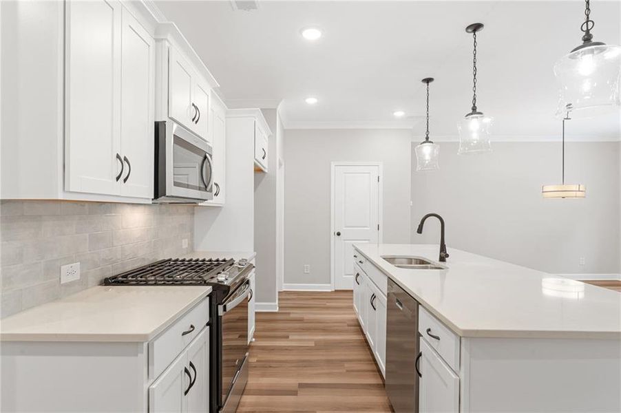 Furnished interior view inside a new home in Wildwood Place, Powder Springs (Image 10). Furnished interior view inside a new home in Wildwood Place, Powder Springs (Image 10).
