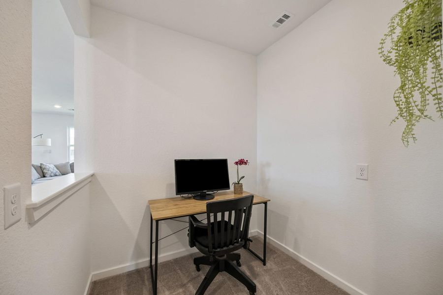 Flex Space near the Kitchen and Den - can be used as an office or a cozy reading nook.