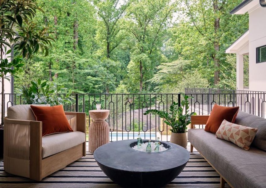 Exterior details and patio area of a home in , Sandy Springs (Image 34).
