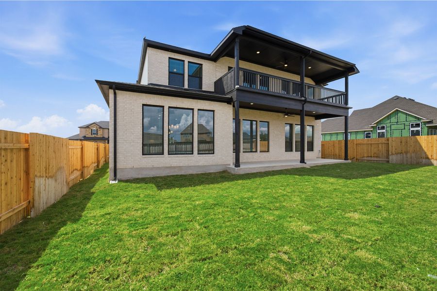 Exterior details and patio area of a home in Sunfield, Buda (Image 4). Exterior details and patio area of a home in Sunfield, Buda (Image 4).