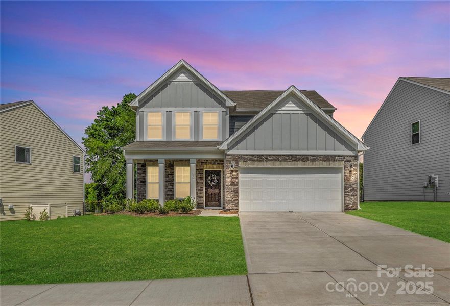 Front exterior of a new home in Piper Landing, Concord, NC, highlighting curb appeal (Image 22).
