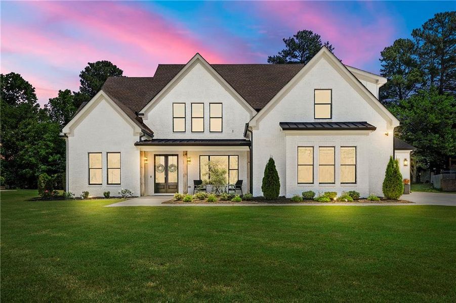 Front exterior of a new home in , Dacula, GA, highlighting curb appeal (Image 22).