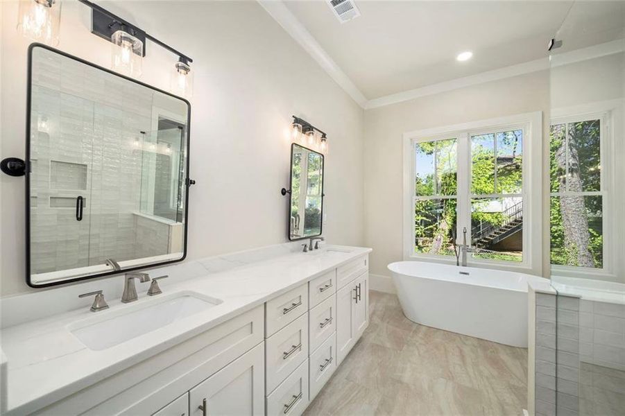 Furnished interior view inside a new home in , Decatur (Image 9).