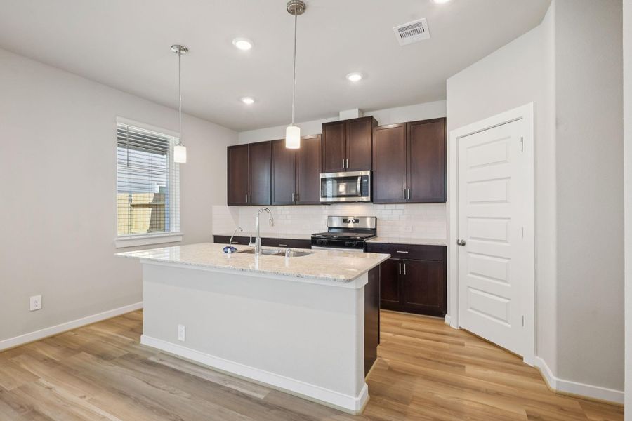 Furnished interior view inside a new home in Kemah Crossing - City Series, Kemah (Image 14). Furnished interior view inside a new home in Kemah Crossing - City Series, Kemah (Image 14).