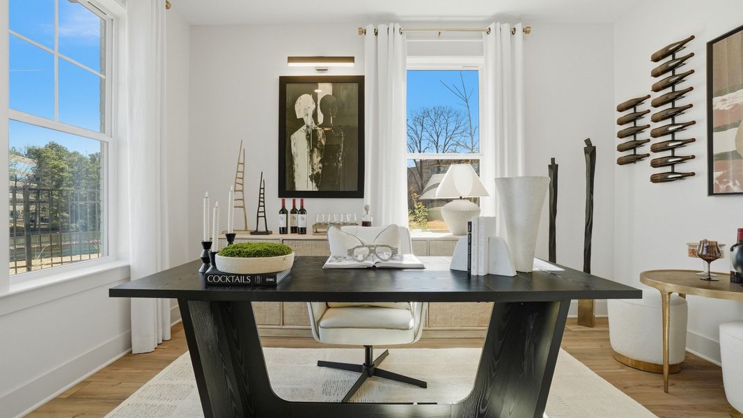 Representative furnished interior of a home built from the Seaton by DRB Homes in Barrett Pointe, Kennesaw (Image 7).