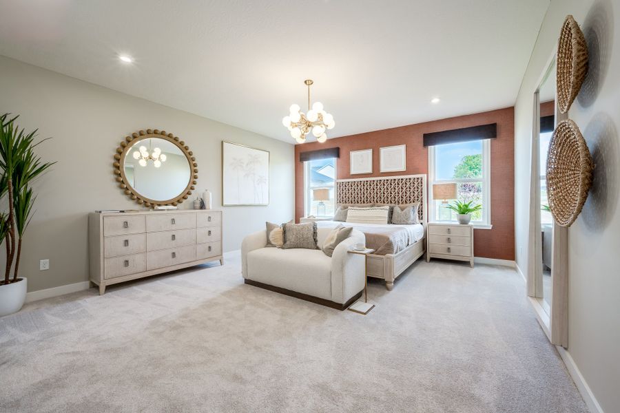 Representative furnished interior of a home built from the Charles by Fischer Homes in Twin Lakes, Hoschton (Image 62).