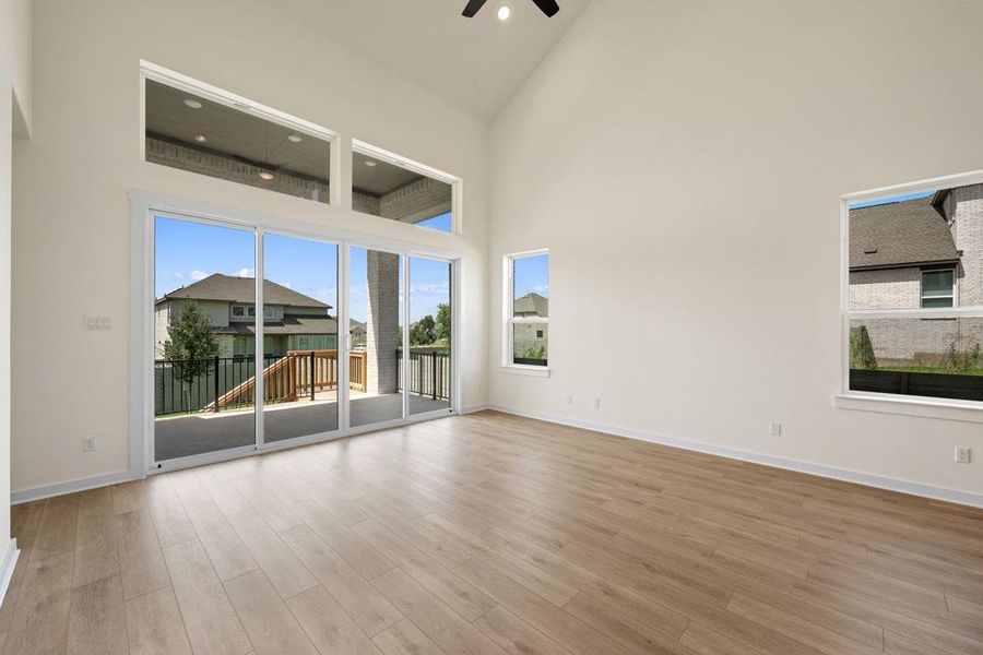 Spacious, unfurnished interior of a new home in Wolf Ranch, Georgetown (Image 25). Spacious, unfurnished interior of a new home in Wolf Ranch, Georgetown (Image 25).