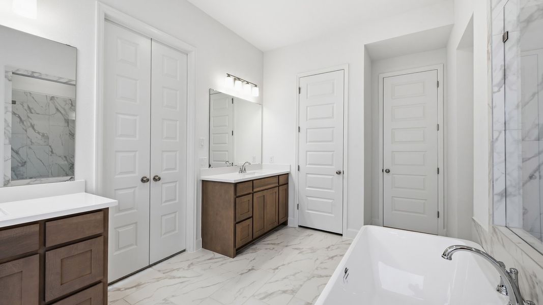 Furnished interior view inside a new home in Trinity Falls, McKinney (Image 13).