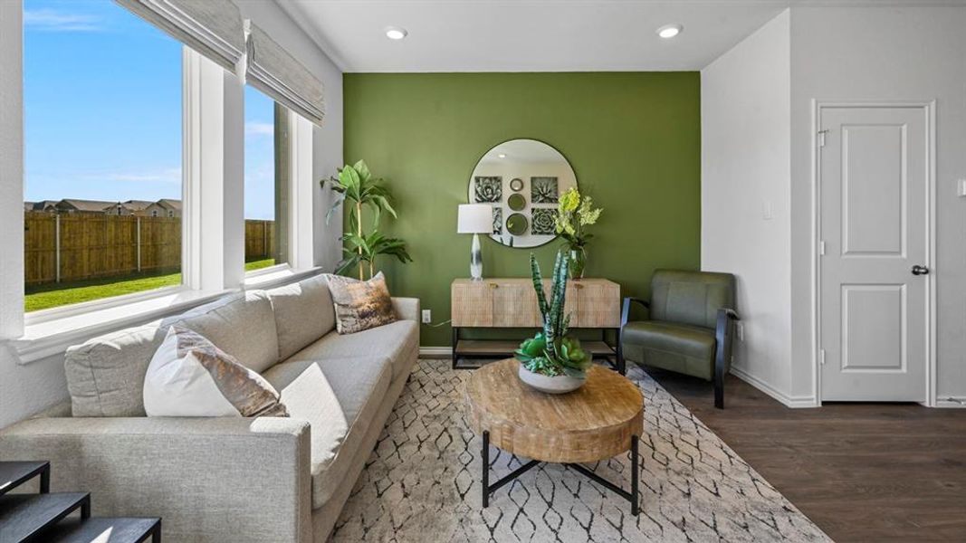Furnished interior view inside a new home in Arbor Trails North, Princeton (Image 28).
