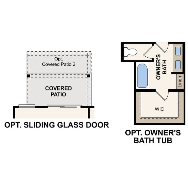 2D floor plan layout for the Hawthorn by Century Communities in Eastwood at Sonterra, Jarrell, TX (Image 4).