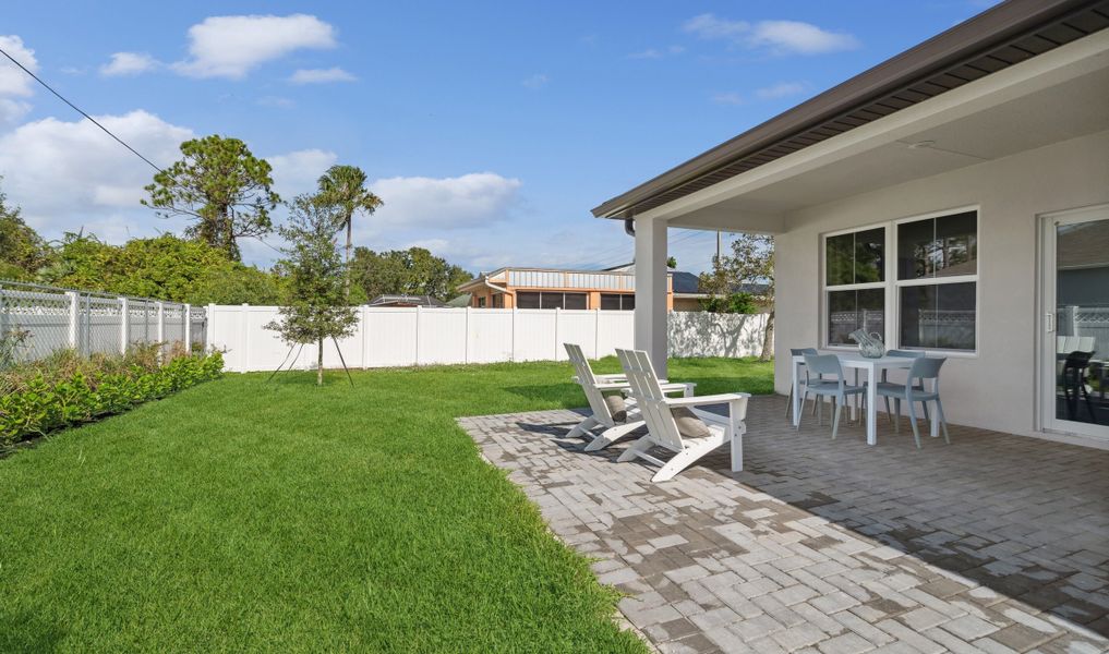 Spacious backyard for outdoor enjoyment