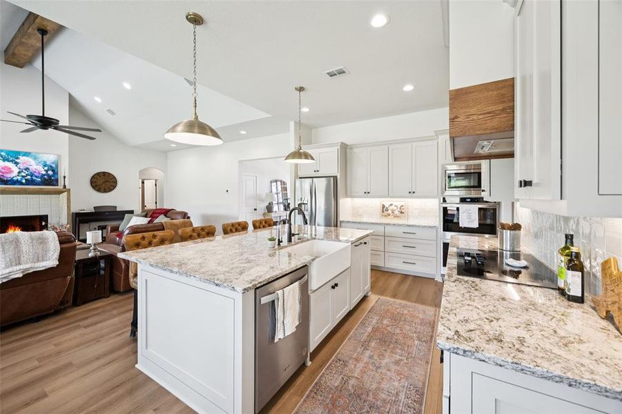 Furnished interior view inside a new home in , Weatherford (Image 18).